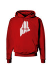 Maine - United States Shape Dark Hoodie Sweatshirt by TooLoud-Hoodie-TooLoud-Red-Small-Davson Sales