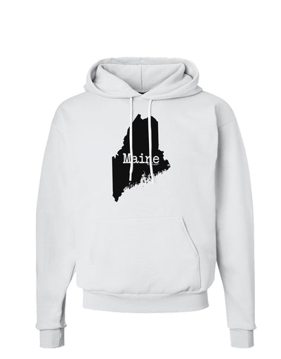 Maine - United States Shape Hoodie Sweatshirt by TooLoud-Hoodie-TooLoud-White-Small-Davson Sales