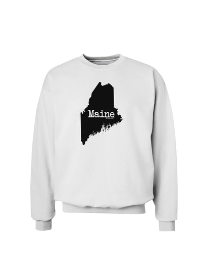 Maine - United States Shape Sweatshirt by TooLoud-Sweatshirts-TooLoud-White-Small-Davson Sales