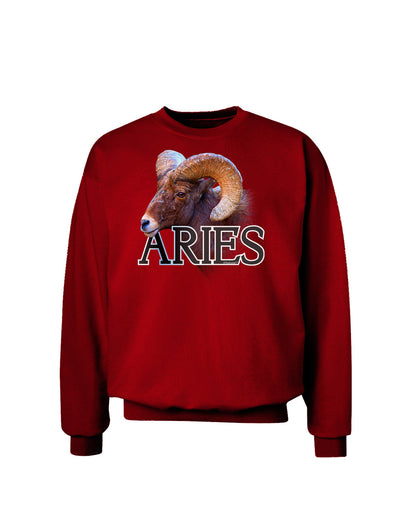 Majestic Aries Picture Adult Dark Sweatshirt-Sweatshirts-TooLoud-Deep-Red-Small-Davson Sales