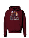 Majestic Aries Picture Dark Hoodie Sweatshirt-Hoodie-TooLoud-Maroon-Small-Davson Sales