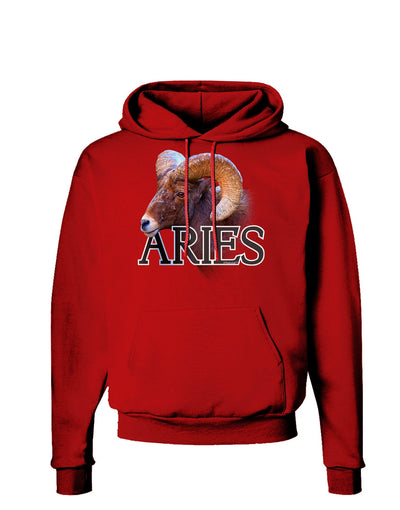 Majestic Aries Picture Dark Hoodie Sweatshirt-Hoodie-TooLoud-Red-Small-Davson Sales