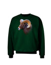 Majestic Bighorn Ram Adult Dark Sweatshirt-Sweatshirts-TooLoud-Deep-Forest-Green-Small-Davson Sales