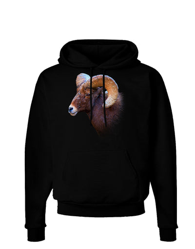 Majestic Bighorn Ram Dark Hoodie Sweatshirt-Hoodie-TooLoud-Black-Small-Davson Sales