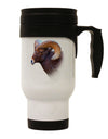 Majestic Bighorn Ram Stainless Steel 14oz Travel Mug-Travel Mugs-TooLoud-White-Davson Sales