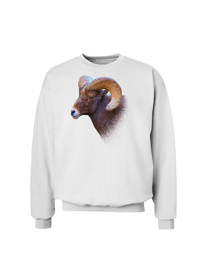 Majestic Bighorn Ram Sweatshirt-Sweatshirts-TooLoud-White-Small-Davson Sales