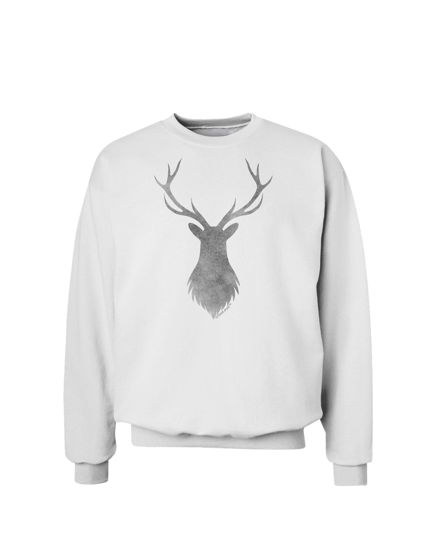 Majestic Stag Distressed Sweatshirt-Sweatshirts-TooLoud-White-Small-Davson Sales
