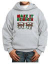 Make It Reindeer Youth Hoodie Pullover Sweatshirt-Youth Hoodie-TooLoud-Ash-XS-Davson Sales