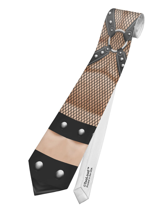 Male Bondage Costume All Over Printed White Necktie All Over Print by TooLoud