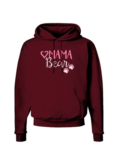 Mama Bear Paws Dark Hoodie Sweatshirt-Hoodie-TooLoud-Maroon-Small-Davson Sales