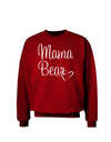 Mama Bear with Heart - Mom Design Adult Dark Sweatshirt-Sweatshirts-TooLoud-Deep-Red-Small-Davson Sales