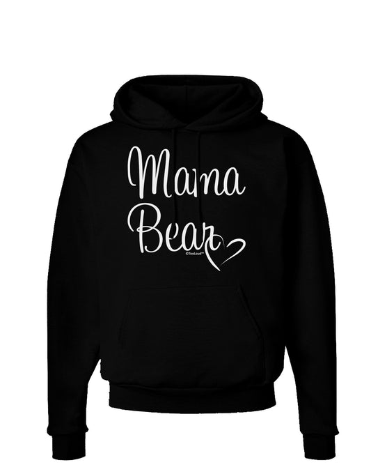 Mama Bear with Heart - Mom Design Dark Hoodie Sweatshirt-Hoodie-TooLoud-Black-Small-Davson Sales