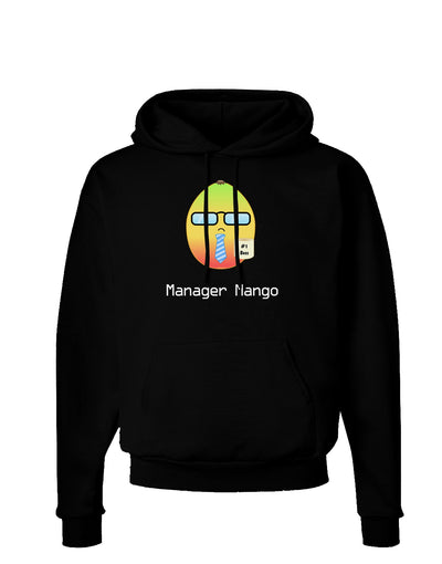 Manager Mango Text Dark Hoodie Sweatshirt-Hoodie-TooLoud-Black-Small-Davson Sales