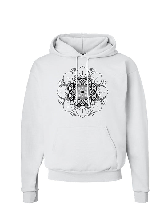 Mandala Coloring Book Style Hoodie Sweatshirt-Hoodie-TooLoud-White-Small-Davson Sales