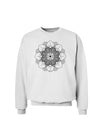 Mandala Coloring Book Style Sweatshirt-Sweatshirts-TooLoud-White-Small-Davson Sales