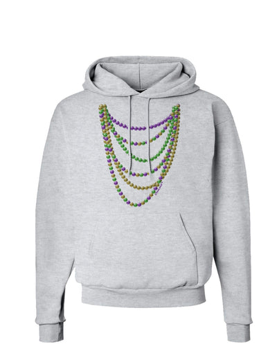 Mardi Gras Beads Necklaces Hoodie Sweatshirt-Hoodie-TooLoud-AshGray-Small-Davson Sales