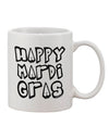 Mardi Gras Celebration Black and White Printed 11 oz Coffee Mug - Expertly Crafted Drinkware-11 OZ Coffee Mug-TooLoud-White-Davson Sales