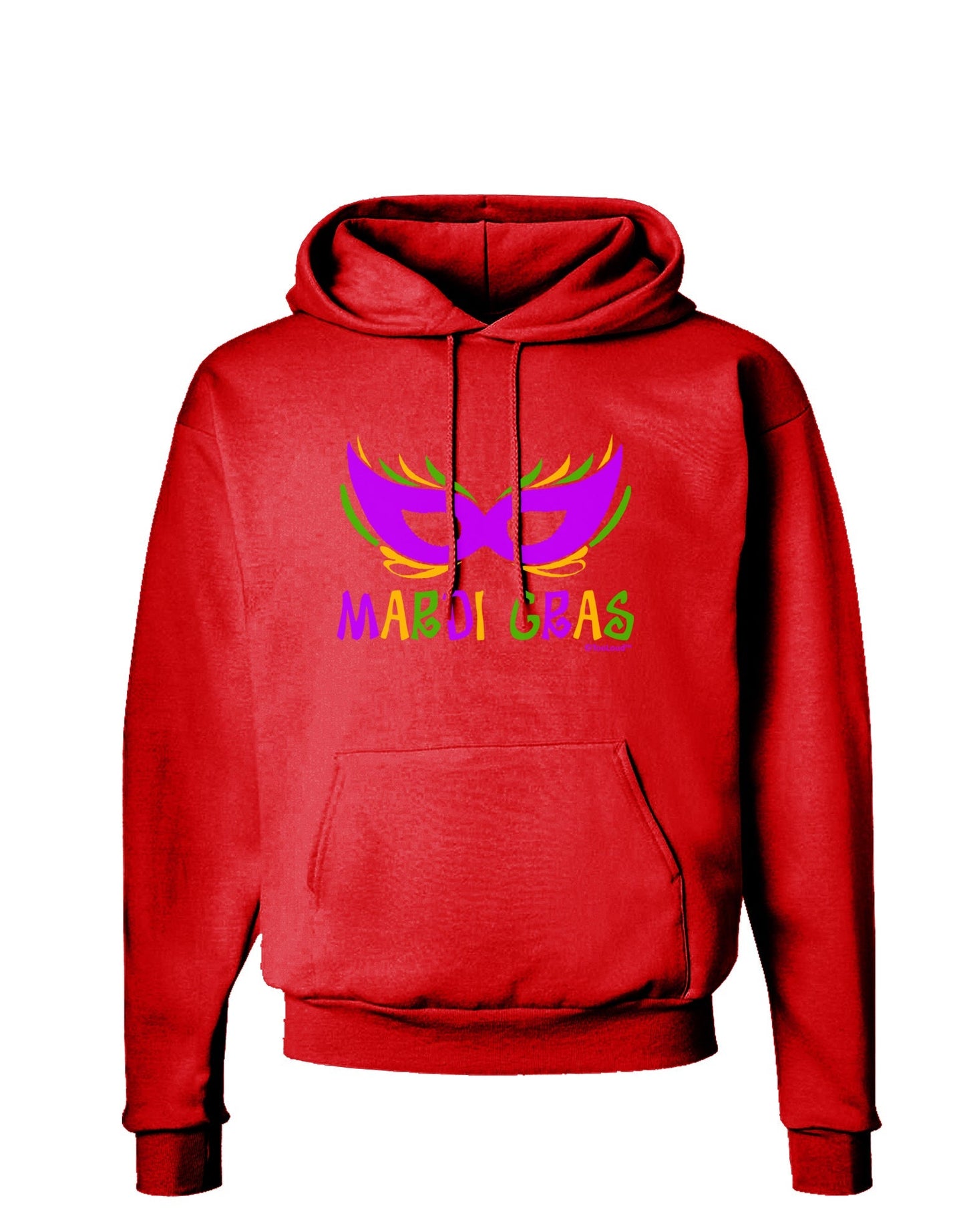Mardi Gras - Purple Gold Green Mask Dark Hoodie Sweatshirt by TooLoud-Hoodie-TooLoud-Red-Small-Davson Sales