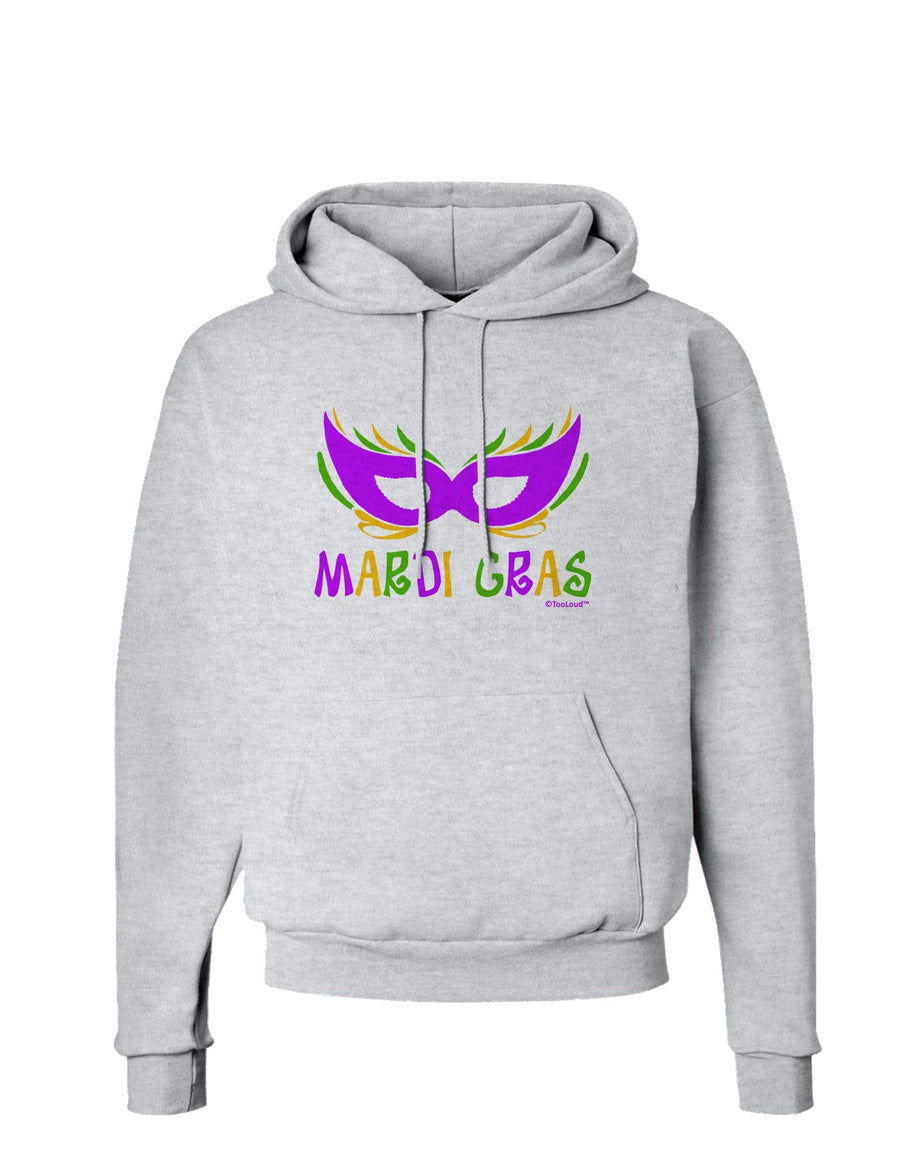 Mardi Gras - Purple Gold Green Mask Hoodie Sweatshirt by TooLoud-Hoodie-TooLoud-White-Small-Davson Sales