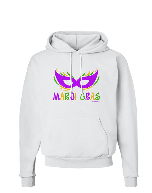 Mardi Gras - Purple Gold Green Mask Hoodie Sweatshirt by TooLoud-Hoodie-TooLoud-White-Small-Davson Sales