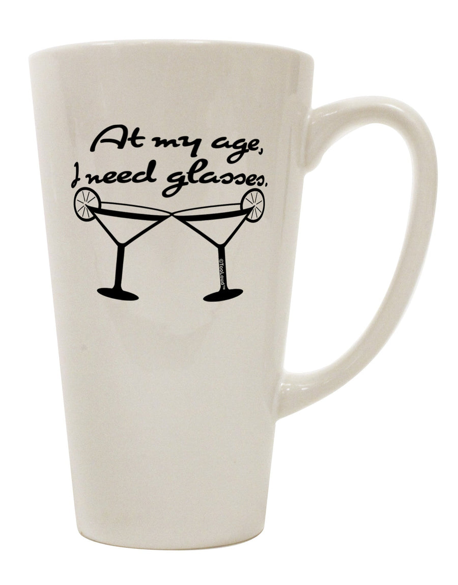 Margarita 16 Ounce Conical Latte Coffee Mug - A Must-Have for Discerning Drinkware Enthusiasts TooLoud-Conical Latte Mug-TooLoud-White-Davson Sales
