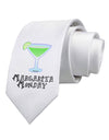 Margarita Monday Design - Pop Culture Printed White Necktie by TooLoud