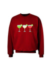 Margaritas - Mexican Flag Colors - Cinco de Mayo Adult Dark Sweatshirt by TooLoud-Sweatshirts-TooLoud-Deep-Red-Small-Davson Sales