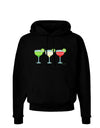 Margaritas - Mexican Flag Colors - Cinco de Mayo Dark Hoodie Sweatshirt by TooLoud-Hoodie-TooLoud-Black-Small-Davson Sales