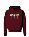 Margaritas - Mexican Flag Colors - Cinco de Mayo Dark Hoodie Sweatshirt by TooLoud-Hoodie-TooLoud-Maroon-Small-Davson Sales