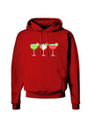 Margaritas - Mexican Flag Colors - Cinco de Mayo Dark Hoodie Sweatshirt by TooLoud-Hoodie-TooLoud-Red-Small-Davson Sales