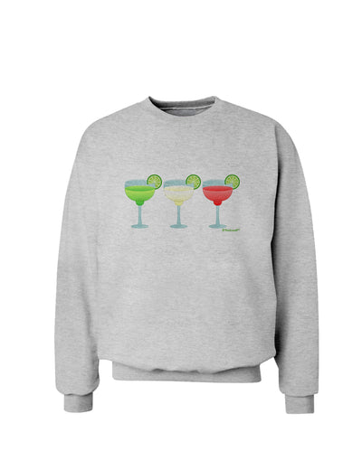 Margaritas - Mexican Flag Colors - Cinco de Mayo Sweatshirt by TooLoud-Sweatshirts-TooLoud-AshGray-Small-Davson Sales