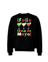 Margaritas - Mexican Flag Colors - Feliz Cinco de Mayo Adult Dark Sweatshirt by TooLoud-Sweatshirts-TooLoud-Black-Small-Davson Sales