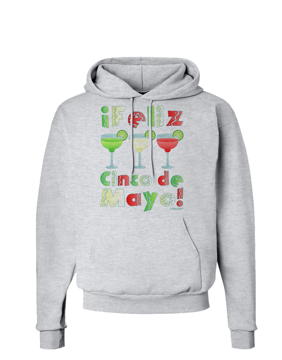 Margaritas - Mexican Flag Colors - Feliz Cinco de Mayo Hoodie Sweatshirt by TooLoud-Hoodie-TooLoud-White-Small-Davson Sales