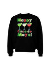 Margaritas - Mexican Flag Colors - Happy Cinco de Mayo Adult Dark Sweatshirt by TooLoud-Sweatshirts-TooLoud-Black-Small-Davson Sales