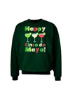 Margaritas - Mexican Flag Colors - Happy Cinco de Mayo Adult Dark Sweatshirt by TooLoud-Sweatshirts-TooLoud-Deep-Forest-Green-Small-Davson Sales