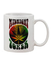 Marijuana-Inspired Midnight Toker 11 oz Coffee Mug - Expertly Crafted Drinkware TooLoud-11 OZ Coffee Mug-TooLoud-White-Davson Sales