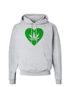 Marijuana Leaf Heart Green Hoodie Sweatshirt-Hoodie-TooLoud-AshGray-Small-Davson Sales