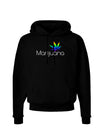 Marijuana Text and Leaf - Rainbow Dark Hoodie Sweatshirt-Hoodie-TooLoud-Black-Small-Davson Sales