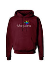 Marijuana Text and Leaf - Rainbow Dark Hoodie Sweatshirt-Hoodie-TooLoud-Maroon-Small-Davson Sales