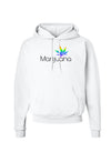 Marijuana Text and Leaf - Rainbow Hoodie Sweatshirt-Hoodie-TooLoud-White-Small-Davson Sales