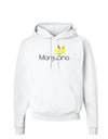 Marijuana Text and Leaf - Rastafarian Hoodie Sweatshirt-Hoodie-TooLoud-White-Small-Davson Sales