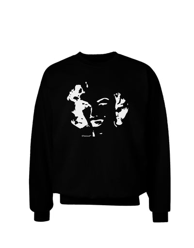 Marilyn Monroe Cutout Design Adult Dark Sweatshirt by TooLoud-Sweatshirts-TooLoud-Black-Small-Davson Sales