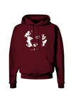 Marilyn Monroe Cutout Design Dark Hoodie Sweatshirt by TooLoud-Hoodie-TooLoud-Maroon-Small-Davson Sales