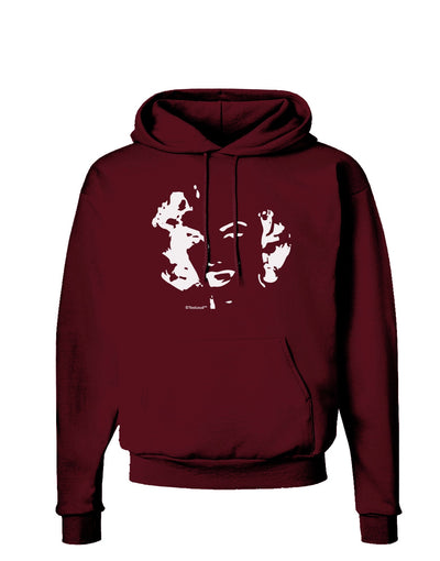 Marilyn Monroe Cutout Design Dark Hoodie Sweatshirt by TooLoud-Hoodie-TooLoud-Maroon-Small-Davson Sales