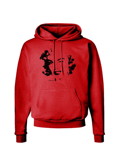 Marilyn Monroe Cutout Design Hoodie Sweatshirt by TooLoud-Hoodie-TooLoud-Red-Small-Davson Sales