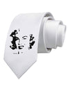 Marilyn Monroe Cutout Design Printed White Necktie by TooLoud