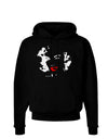 Marilyn Monroe Cutout Design Red Lips Dark Hoodie Sweatshirt by TooLoud-Hoodie-TooLoud-Black-Small-Davson Sales