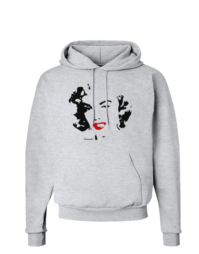 Marilyn Monroe Cutout Design Red Lips Hoodie Sweatshirt by TooLoud-Hoodie-TooLoud-AshGray-Small-Davson Sales