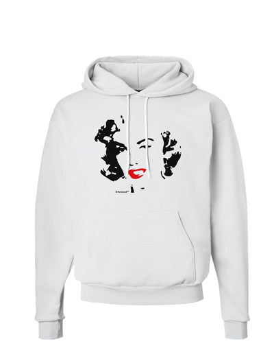 Marilyn Monroe Cutout Design Red Lips Hoodie Sweatshirt by TooLoud-Hoodie-TooLoud-White-Small-Davson Sales