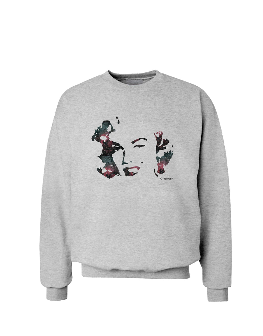 Marilyn Monroe Galaxy Design and Quote Sweatshirt by TooLoud-Sweatshirts-TooLoud-White-Small-Davson Sales